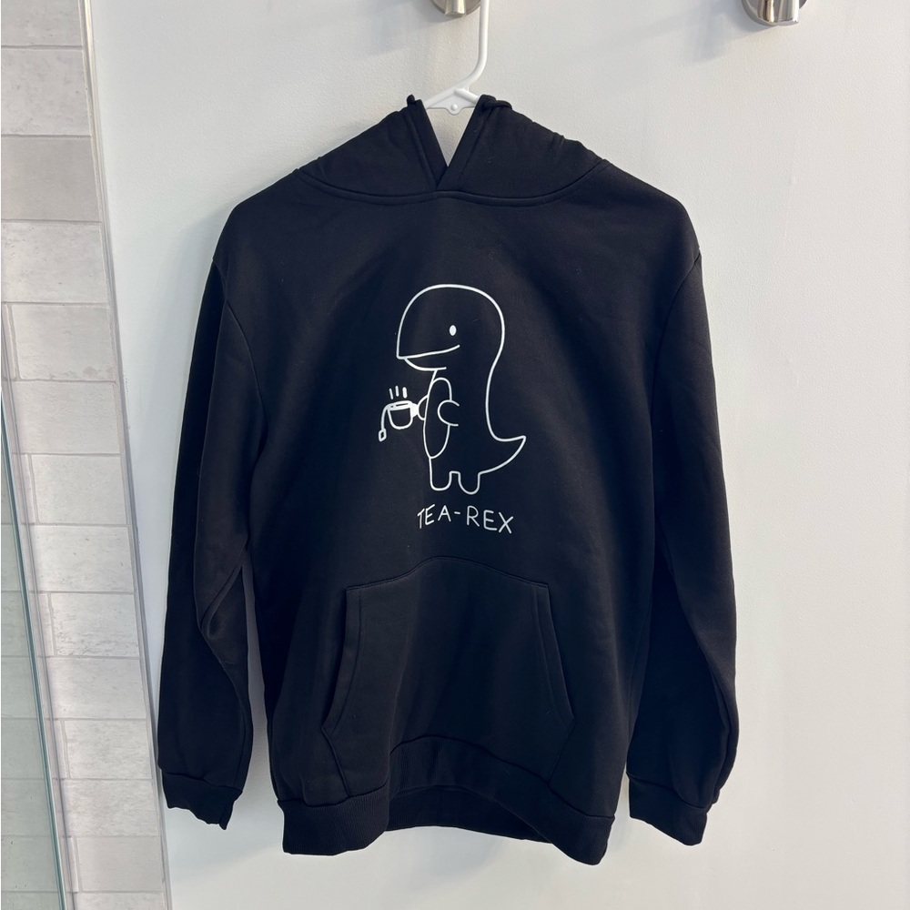 SHEIN Black TEA-REX Hoodie